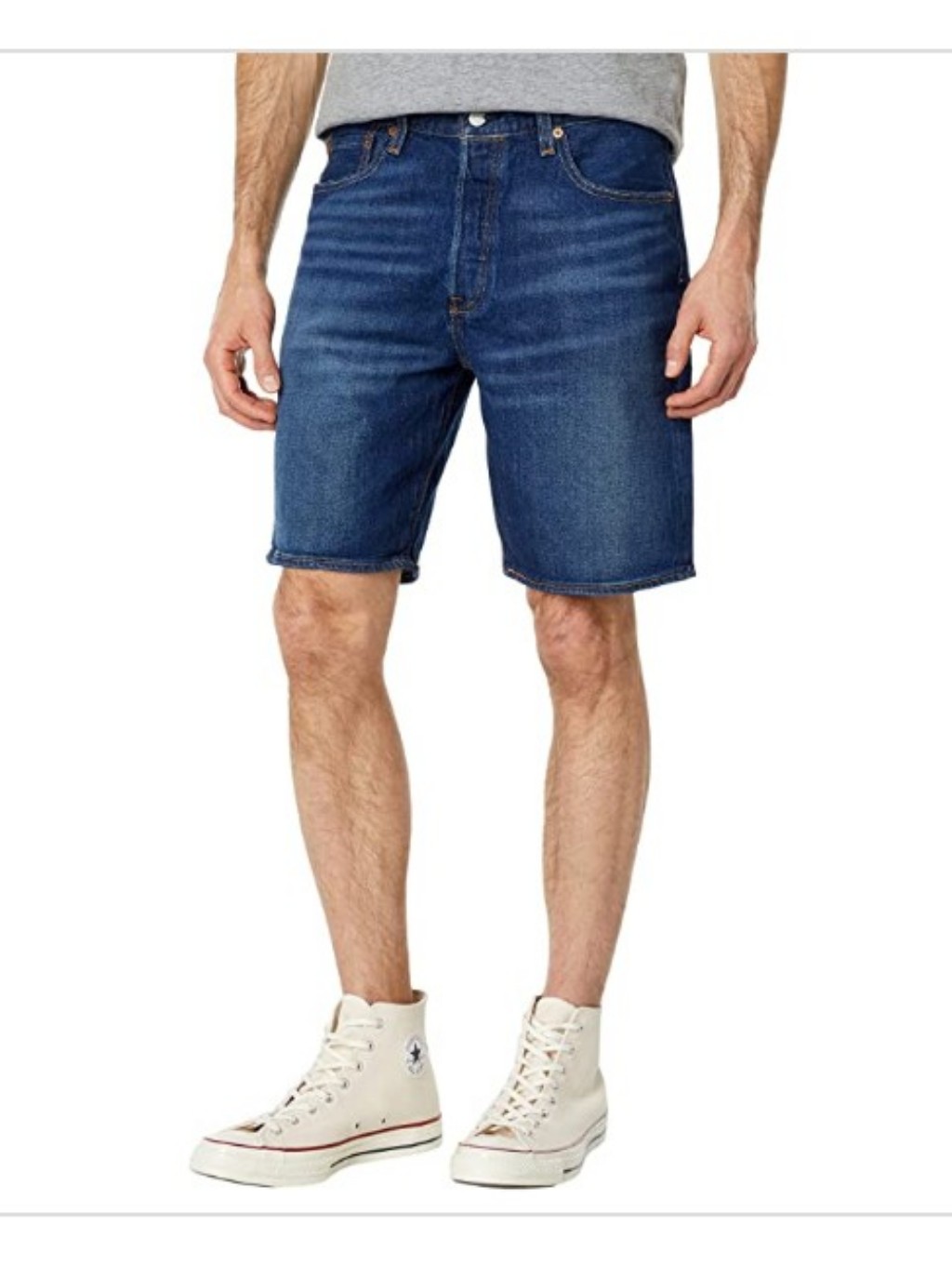 Levi's 501 Original Fit Hemmed 9" Jean Shorts- 38 X 9